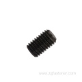 Steel set screws with flat point